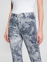 Printed Sexy Flare Jeans