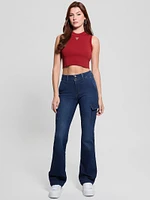 Eco Cargo Mini Bootcut Jeans