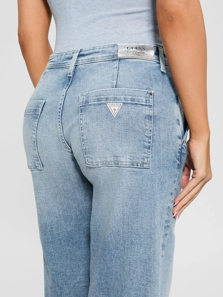 Eco Zoya Cropped Wide Jeans