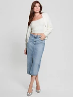 Eco Mila Midi Denim Skirt