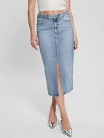 Eco Mila Midi Denim Skirt