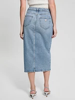 Eco Mila Midi Denim Skirt