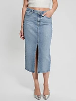 Eco Mila Midi Denim Skirt