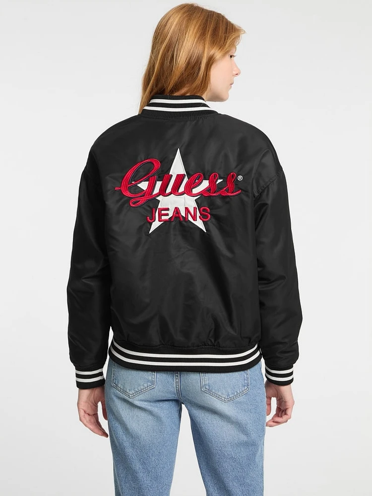 Embroidered Varsity Jacket