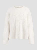Sylvie Alpaca-Blend Pointelle Sweater