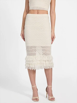 Eco Luca Fringe Hem Skirt