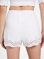 Eco Dessa Linen Embroidered Shorts
