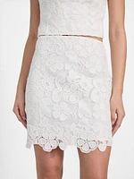 Delilah Crochet Mini Skirt