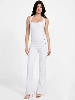Eco Blair Halter Denim Jumpsuit
