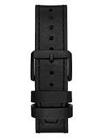Gc Black Leather Chronograph Watch