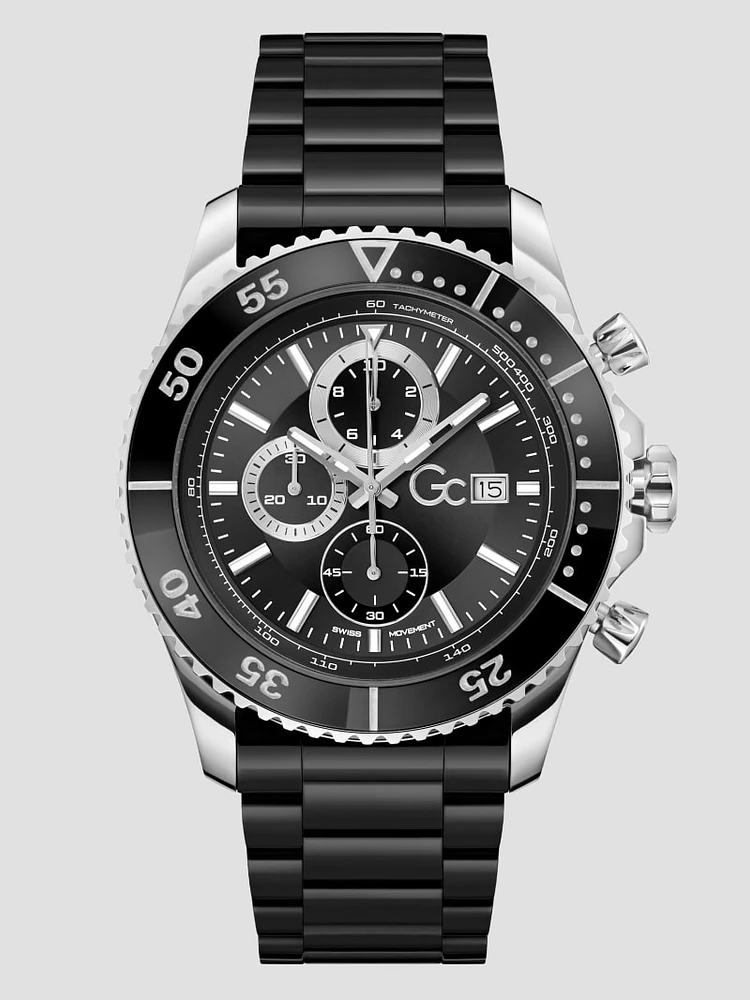 Two-Tone Multifunction Ceramic Watch