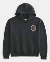Boxy University of Houston Cougars Basketball Graphic Hoodie