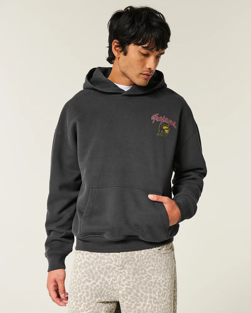 Boxy University of Southern California Trojans Graphic Hoodie