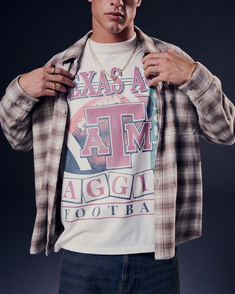 Relaxed Texas A&M Aggies Football Graphic Tee
