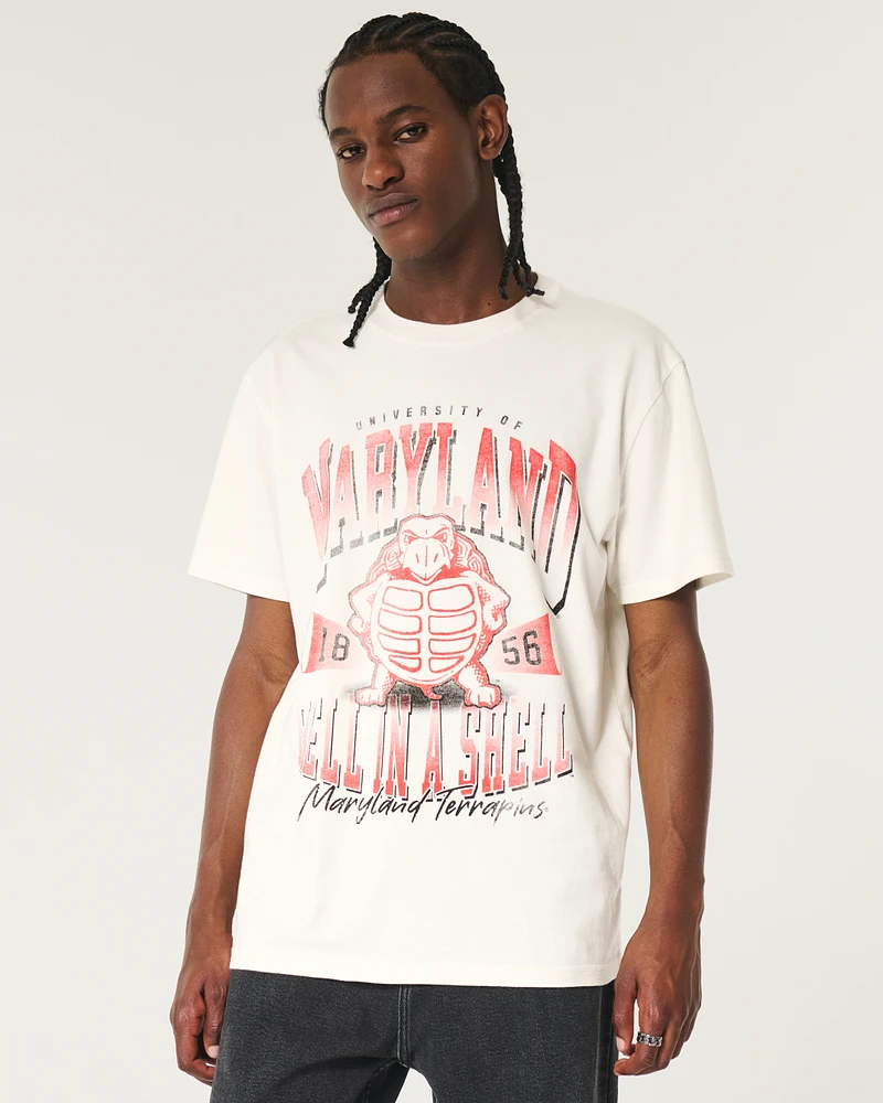 Relaxed University of Maryland Terrapins Graphic Tee