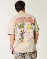 Boxy Heavyweight Beavis and Butt-Head Golf Graphic Tee