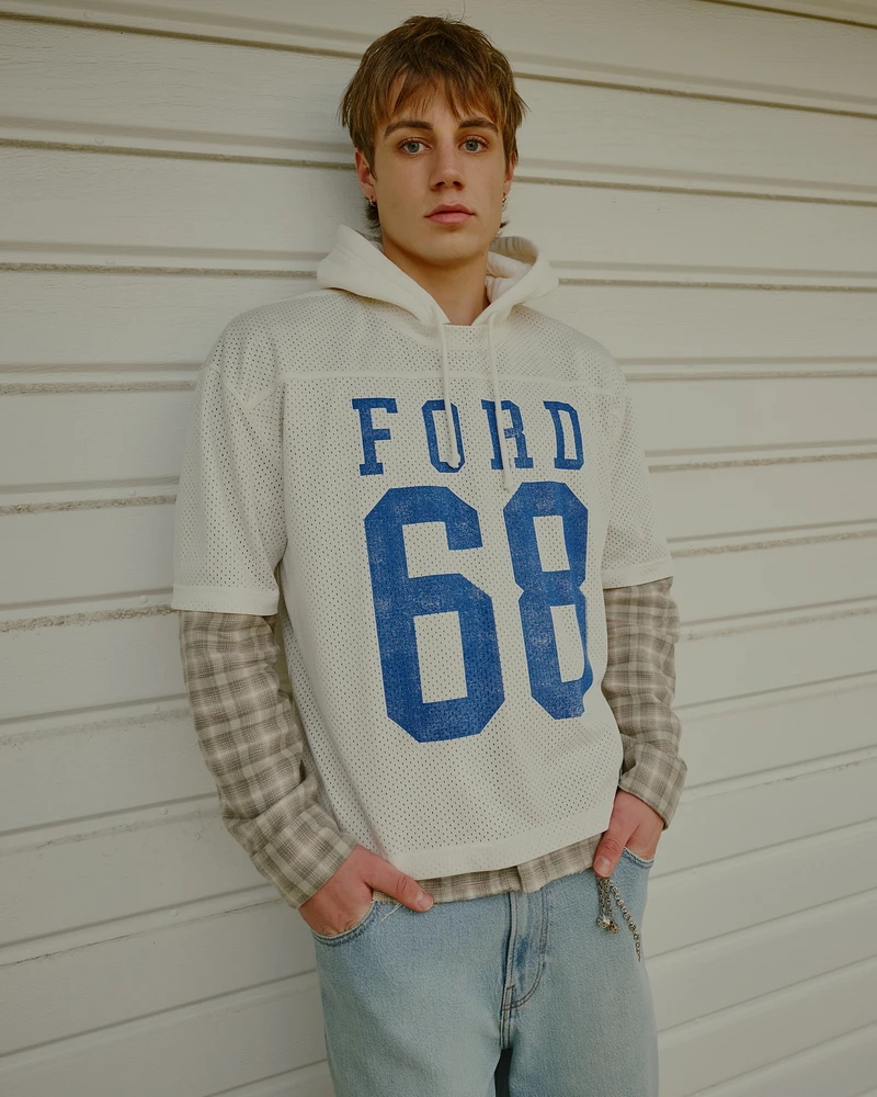 Boxy Crop Ford Graphic Jersey