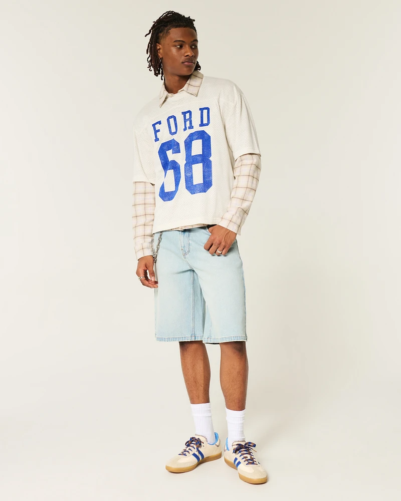 Boxy Crop Ford Graphic Jersey