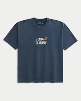 Boxy Heavyweight Tom and Jerry Graphic Tee