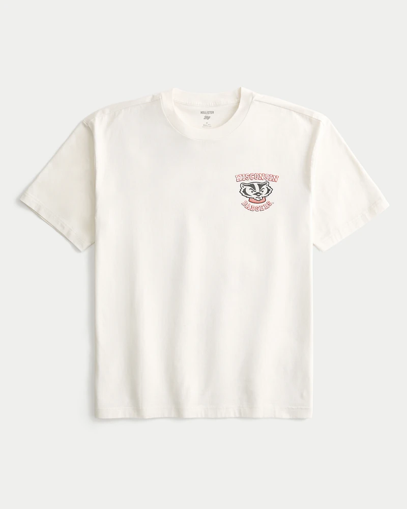 Boxy University of Wisconsin Badgers Graphic Tee