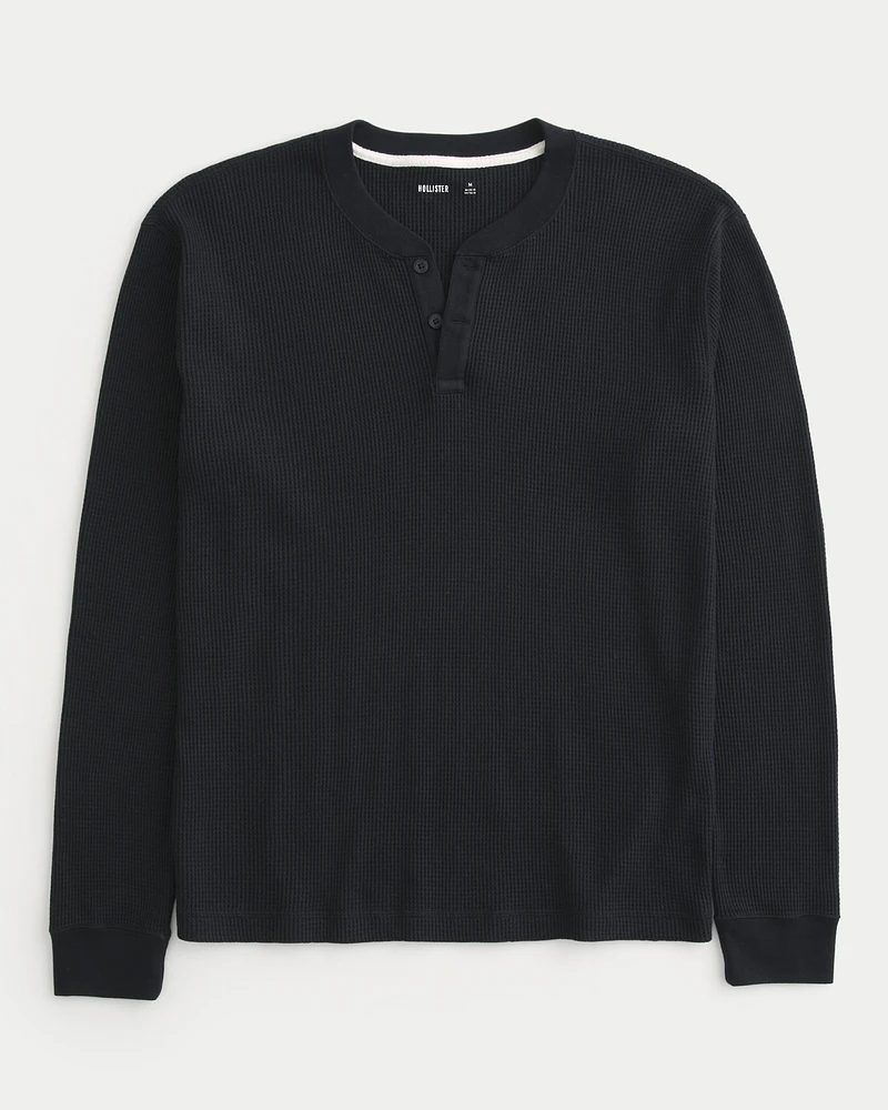Long-Sleeve Thermal Henley