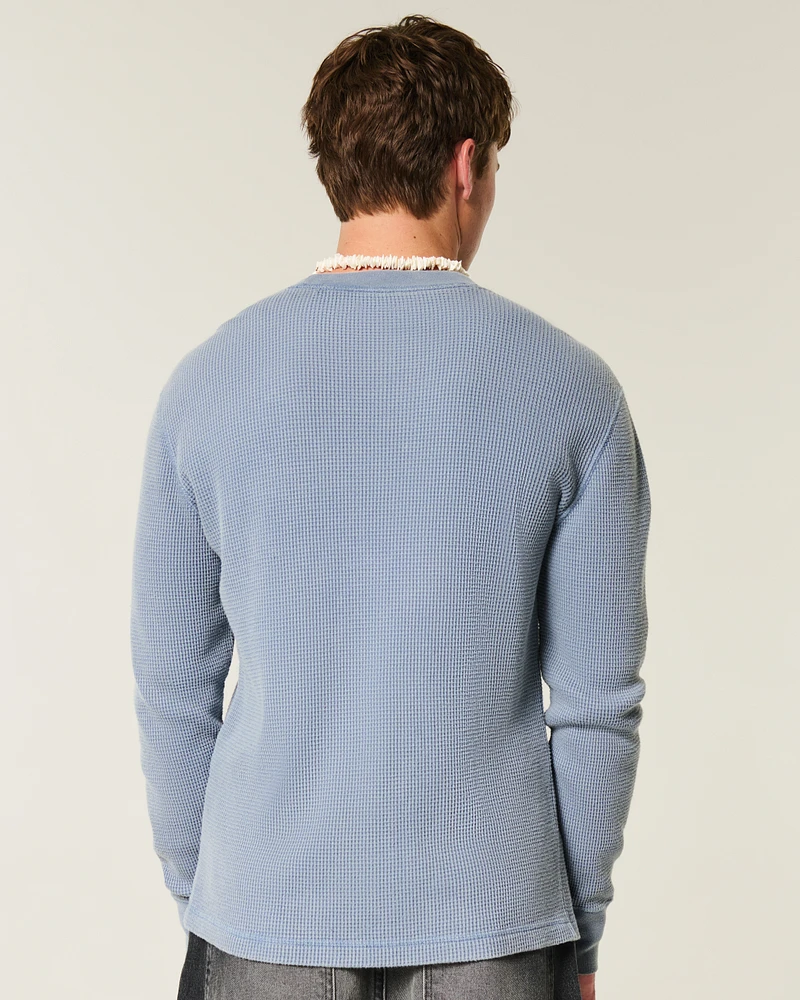 Long-Sleeve Thermal Crew T-Shirt