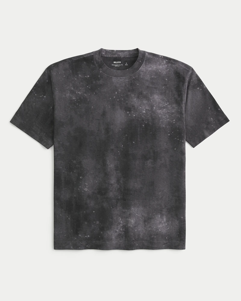 Boxy Heavyweight Pattern Crew T-Shirt