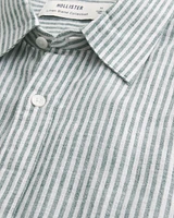 Relaxed Linen-Blend Shirt