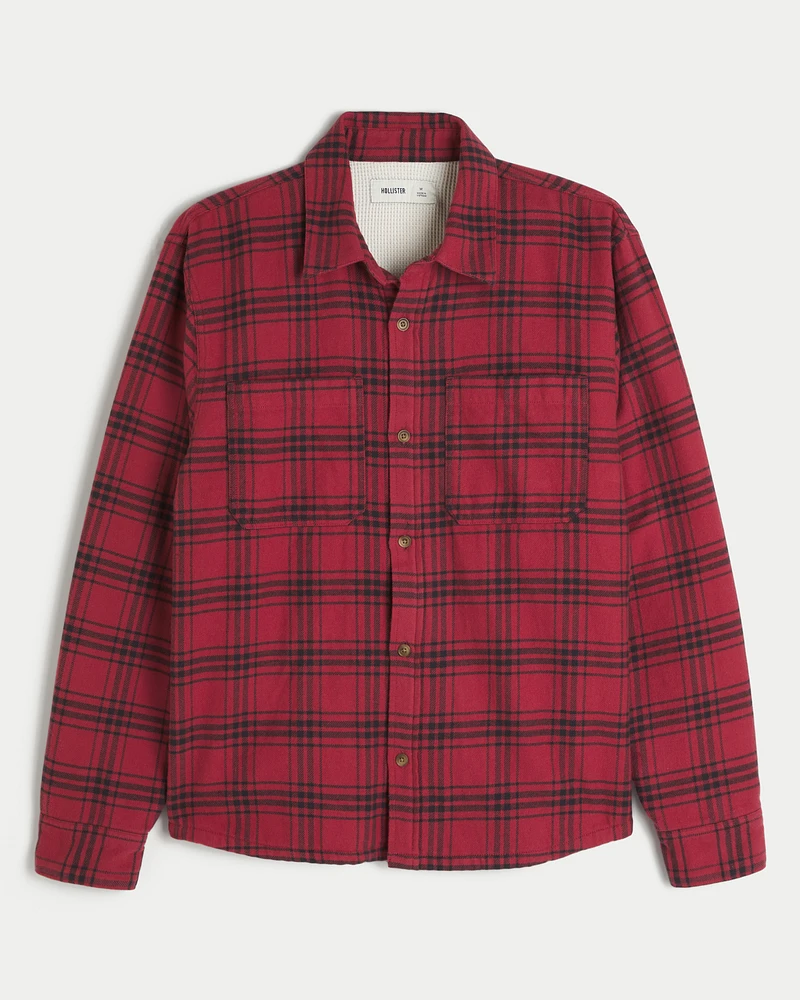 Thermal-Lined Flannel Shirt