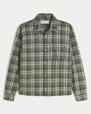 Long-Sleeve Flannel Shirt