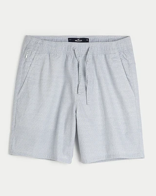 Woven Linen-Blend Shorts 7"