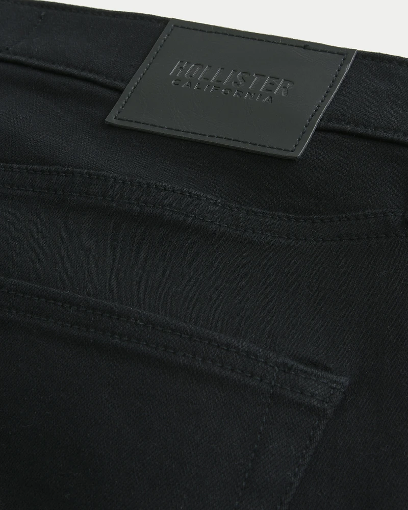 Black No Fade Straight Jeans
