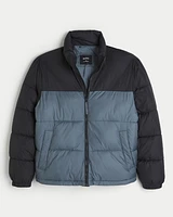 Boxy Mock-Neck Puffer Jacket