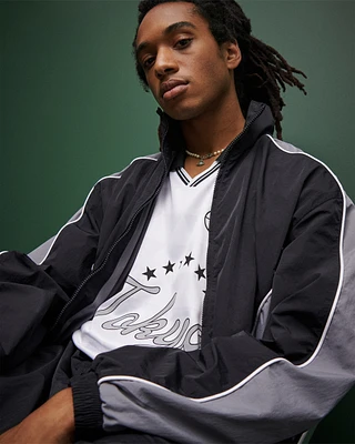 Zip-Up Windbreaker Jacket