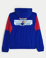 Kansas Jayhawks Graphic Hooded Windbreaker Jacket