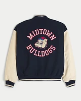 Midtown Bulldogs Graphic Varsity Jacket