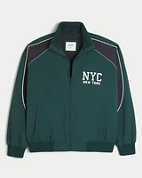 Lined NYC Graphic Track Jacket