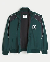 Lined NYC Graphic Track Jacket