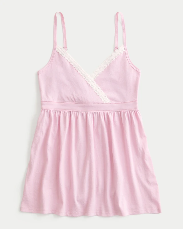 Hollister Lace Trim Babydoll Top at CoolSprings Galleria in Franklin, TN