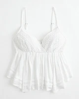 Lace Bust Babydoll Top