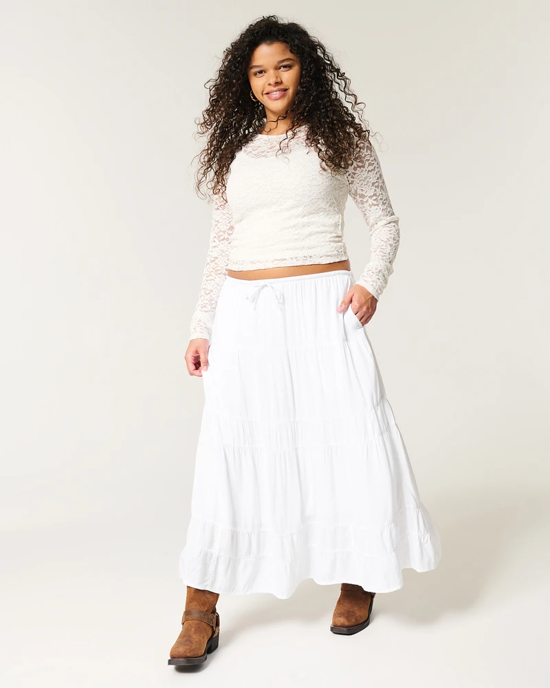 Tiered Maxi Skirt