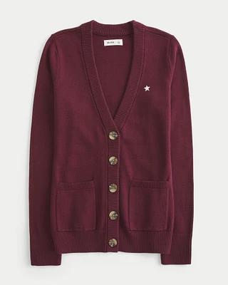 Longline Star Graphic Cardigan