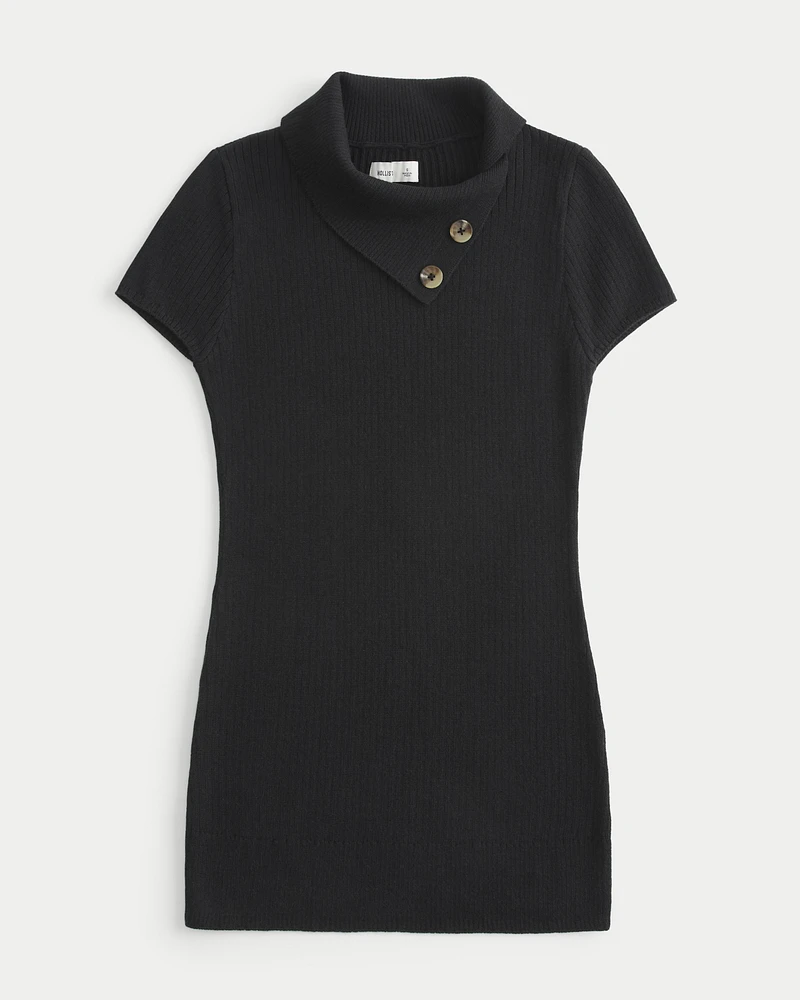 Short-Sleeve Tunic Sweater