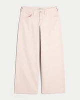 Low-Rise Pink Super Baggy Jeans
