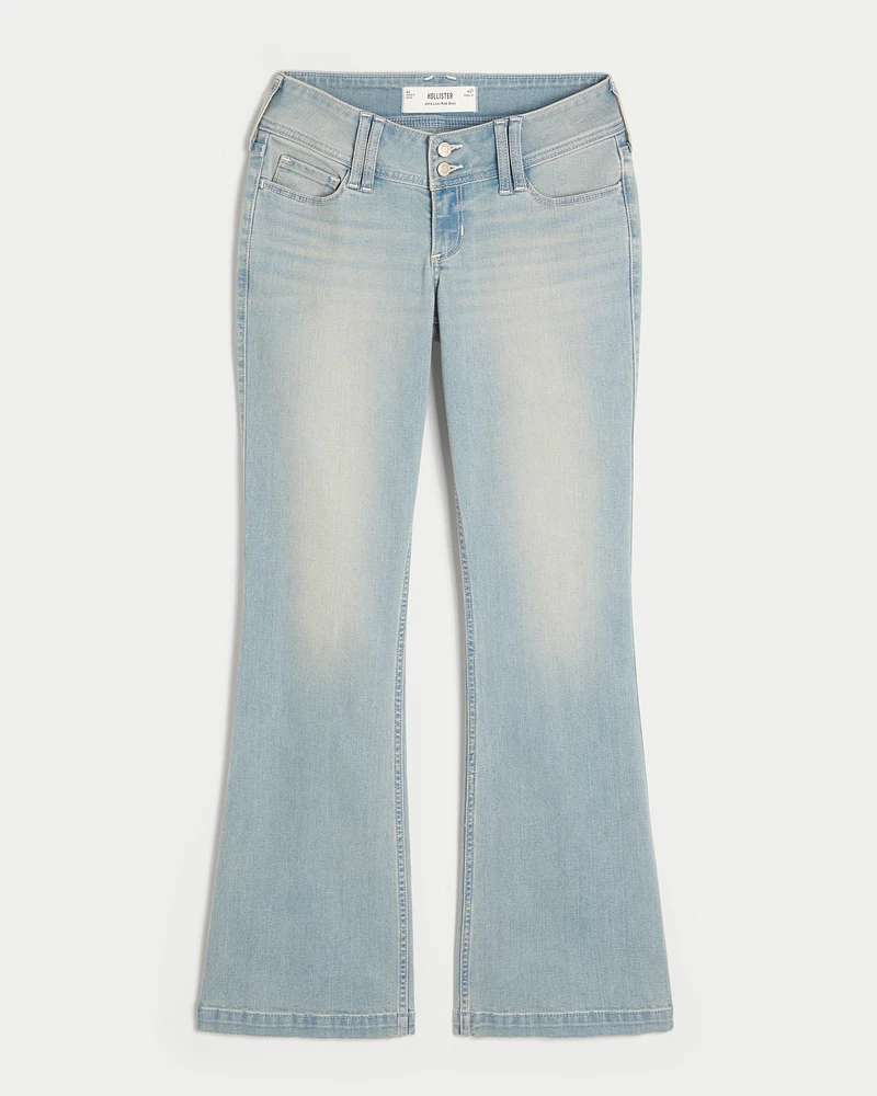 Light Wash Studded Pockets Boot Jeans