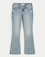 Low-Rise Light Wash Boot Jeans