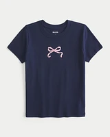 Bow Graphic Baby Tee
