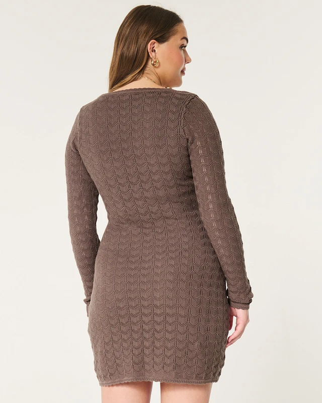 Hollister Long-Sleeve Crochet-Style Mini Dress at Hamilton Place in  Chattanooga, TN