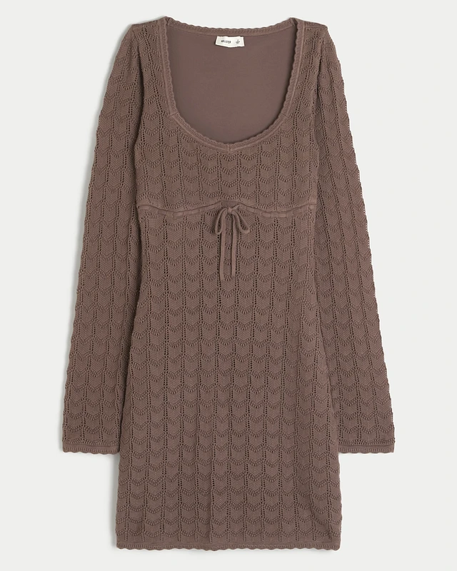 Hollister Long-Sleeve Crochet-Style Mini Dress at Hamilton Place in Chattanooga, TN Hollister Long-Sleeve Crochet-Style Mini Dress at Hamilton Place in Chattanooga, TN