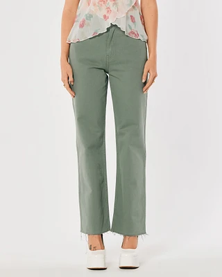Social Tourist Highest Rise Sage Relaxed Straight Jeans